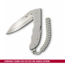 Victorinox Swiss Army Knife, Evoke Alox,  Folding, Large (136 mm) Silver Blade, Drop-Point Matte, Gray Handle, Pocket Knife