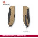 Victorinox Swiss Army Knife, Evoke Alox, Folding, Large (136 mm) Black Drop-Point Blade, Brown Handle | Pocket Knife