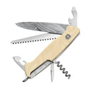Victorinox Swiss Army Knife Ranger 55 Damast Limited Edition, Large (130 mm) 10 Functions, White