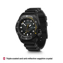 Victorinox Dive Pro Automatic Swiss Made, Black Dial, 43 mm, Black Rubber Strap, Large Watch