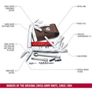 Victorinox Swiss Tool Spirit XC Plus Ratchet - 36 in 1 Stainless Steel Professional Multipurpose Tool with pliers in a leather pouch,