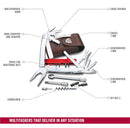 Victorinox Swiss Tool Spirit XC Plus Ratchet - 36 in 1 Stainless Steel Professional Multipurpose Tool with pliers in a leather pouch,