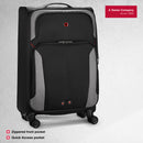 Wenger, Castic Medium Softside Case, Charcoal, 65 Liters, Swiss designed-blend of style & function,
