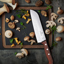 Victorinox Rosewood Santoku Knife Fluted Edge 17cm