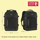 Wenger, Reload Weekender 17 inches Laptop Backpack, 31 liters, Black, Travel Bag