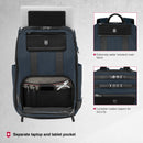 Victorinox Swiss Designed Architecture Urban2 Deluxe Travel Backpack (23 litres) 15-inch Laptop Pocket, 46 cm, Blue, Polyester