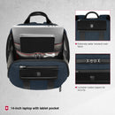 Victorinox Architecture Urban2 City Travel Backpack (17 litres) 14-inch Laptop Pocket, 42 cm, Blue, Polyester | Business Travel Office Bag