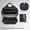 Victorinox Architecture Urban2 City Travel Backpack (17 litres) 14-inch Laptop Pocket, 42 cm, Blue, Polyester | Business Travel Office Bag