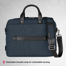 Victorinox Swiss Designed Architecture Urban2 Briefcase Travel Bag(16 litres) 14-inch Laptop Pocket, 42 cm, Blue, Polyester