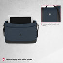 Victorinox Architecture Urban2 Office Bag (13 litres), 14-inch laptop pocket, 41 cm, Blue, Ployester |  Business Travel Messenger Bag