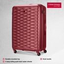 Wenger In-Flight Large Hardside Check-In Suitcase, 96 Litres, Red, Swiss Designed