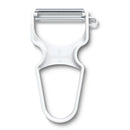 Victorinox Multipurpose Rapid Peeler/ Vegetable Scrapper, Serrated Edge, White, Swiss Made
