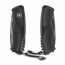 Victorinox Swiss Army Knife, Ranger 55 Grip Onyx, Large (130 mm), Black | Outdoor Multitool Pocket Knife