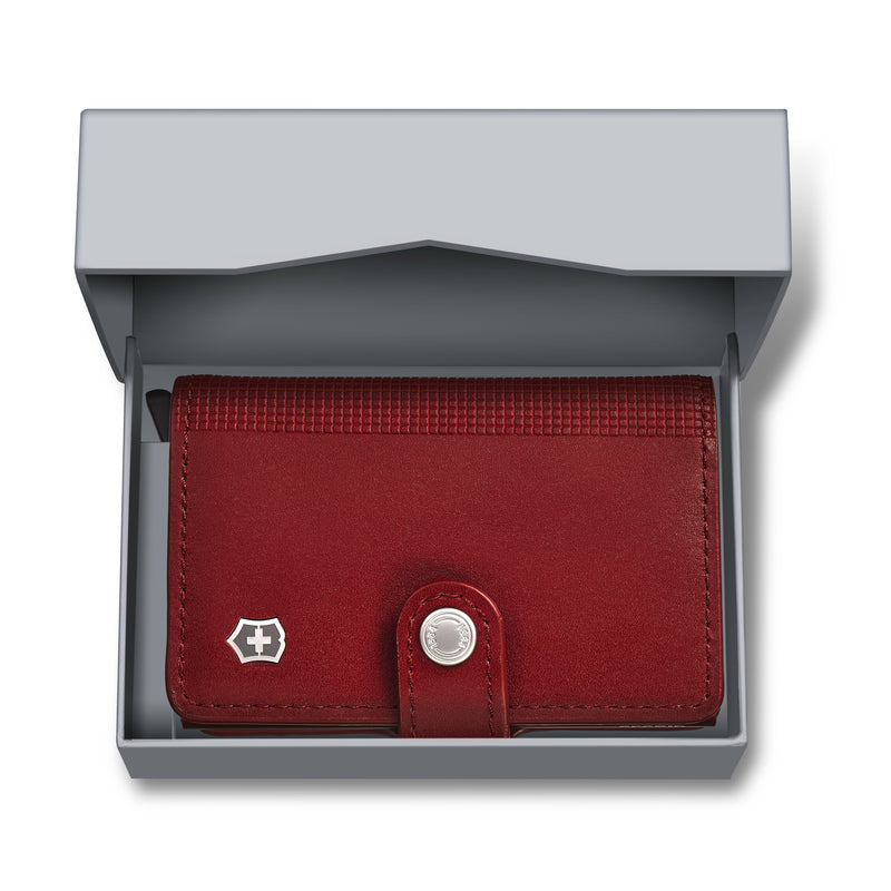 Victorinox Altius Secrid Card Wallet, 10 cm, Red, Leather, Money Purse