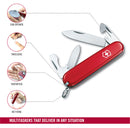 Victorinox Swiss Army Knife - Recruit - 10 Functions 84 mm Red