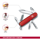 Victorinox Swiss Army Knife - Sportsman - 13 Functions 84 mm Red