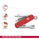 Victorinox Swiss Army Knife -SWISS CLASSICS - 5 Function, Multitool with a Pair of Scissors in Alox Scales - Sweet Berry, 58 mm