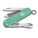 Victorinox Swiss Army Knife -SWISS CLASSICS - 5 Function, Multitool with a Pair of Scissors in Alox Scales - Minty Mint, 58 mm