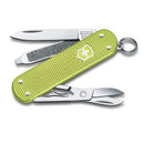 Victorinox Swiss Army Knife -SWISS CLASSICS - 5 Function, Multitool with a Pair of Scissors in Alox Scales - Lime Twist, 58 mm