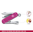 Victorinox Swiss Army Knife -SWISS CLASSICS - 5 Function, Multitool with a Pair of Scissors in Alox Scales - Flamingo Party, 58 mm