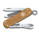 Victorinox Swiss Army Knife -SWISS CLASSICS - 5 Function, Multitool with a Pair of Scissors in Alox Scales - Wet Sand, 58 mm