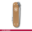 Victorinox Swiss Army Knife -SWISS CLASSICS - 5 Function, Multitool with a Pair of Scissors in Alox Scales - Wet Sand, 58 mm
