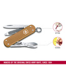 Victorinox Swiss Army Knife -SWISS CLASSICS - 5 Function, Multitool with a Pair of Scissors in Alox Scales - Wet Sand, 58 mm