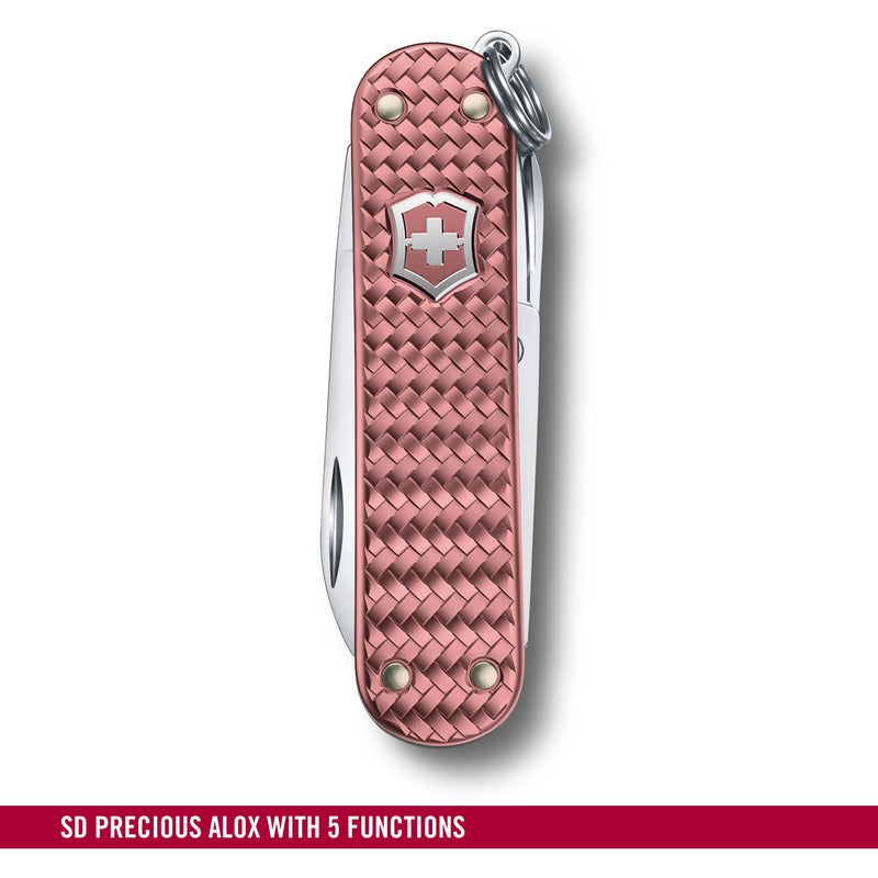 Victorinox  Classic SD Precious Alox Swiss Army Knife 5 Functions 58 mm Pink