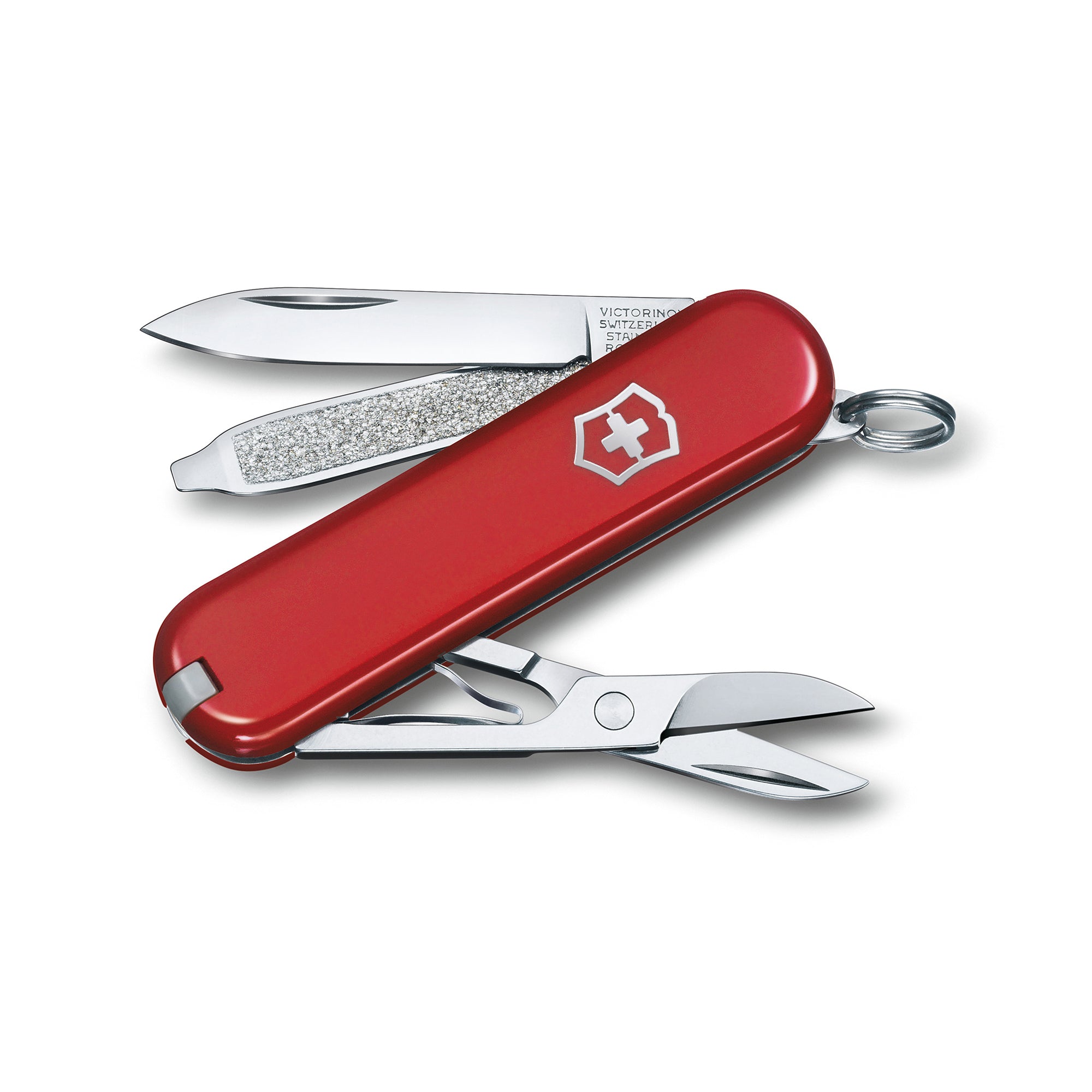 Victorinox Swiss Army Knife SWISS CLASSICS Function, Multitool with a Pair of Scissors Red, 58 mm