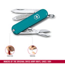 Victorinox Swiss Army Knife - SWISS CLASSICS - 7 Function, Multitool with a Pair of Scissors - Mountain Lake, 58 mm