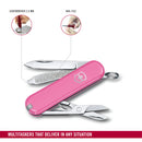 Victorinox Swiss Army Knife -SWISS CLASSICS - 7 Function, Multitool with a Pair of Scissors - Cherry Blossom, 58 mm