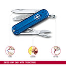 Victorinox Swiss Army Knife -SWISS CLASSICS - 7 Function, Multitool with a Pair of Scissors - Deep Ocean, 58 mm