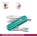 Victorinox Swiss Army Knife -SWISS CLASSICS - 7 Function, Multitool with a Pair of Scissors - Tropical Surf, 58 mm