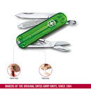 Victorinox Swiss Army Knife -SWISS CLASSICS - 7 Function, Multitool with a Pair of Scissors - Green Tea, 58 mm