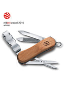 Victorinox Swiss Army Knife - NailClip Wood 580 - 6 Functions 65 mm Brown