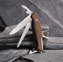 Victorinox Ranger Wood 55 Swiss Army Knife 10 Functions 130 mm Brown