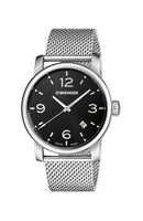 Wenger Swiss Made Analog Quartz Men’s Watch Urban Metropolitan Black 41 MM Dial
