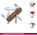 Victorinox Spartan Swiss Army Knife 10 Functions 91 mm Walnut Wood