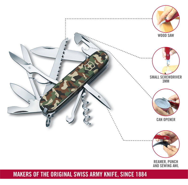Victorinox  Huntsman Swiss Army Knife 15 Functions 91 mm Green