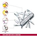 Victorinox Huntsman Swiss Army Knife 15 Functions 91 mm Grey