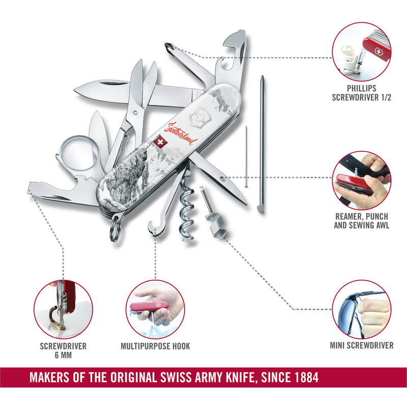 Victorinox Explorer Swiss Spirit 2020 Special Edition Swiss Army Knife 19 Functions 91 mm White