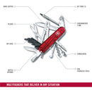 Victorinox Cyber Tool M Swiss Army Knife 39 Functions 91 mm Red