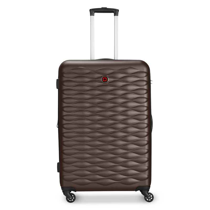 Wenger In-Flight Large Hardside Suitcase, 96 Litres, Brown, Swiss designed-blend of style & function