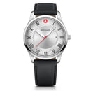Wenger City  Classic Silver Dial Men's Watch, Swiss Made