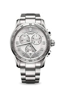 Victorinox Swiss Made Chrono Classic Analog 45 mm Silver Dial Men's Watch