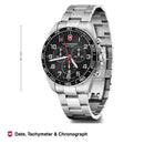 Victorinox, Swiss Made 42 MM FieldForce Classic Chrono Watch for Men