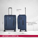 Victorinox Werks Traveler Softside Large Travel Trolley Suitcase Blue