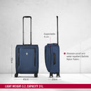 Victorinox Werks Traveler 6.0 Softside Global Carry-On Travel Trolley Suitcase Blue