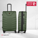 Wenger Pegasus Large Hardshell Suitcase, 99 Litres, Military Green, Swiss designed-blend of style & function