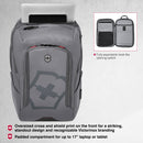 Victorinox Swiss Designed Touring 2.0, Traveler 17" Laptop Backpack, Stone Grey,17 Inches laptop